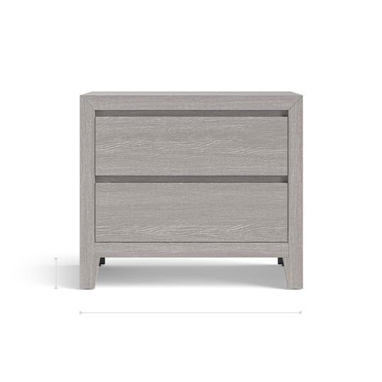 Leo Nightstand front dimensions